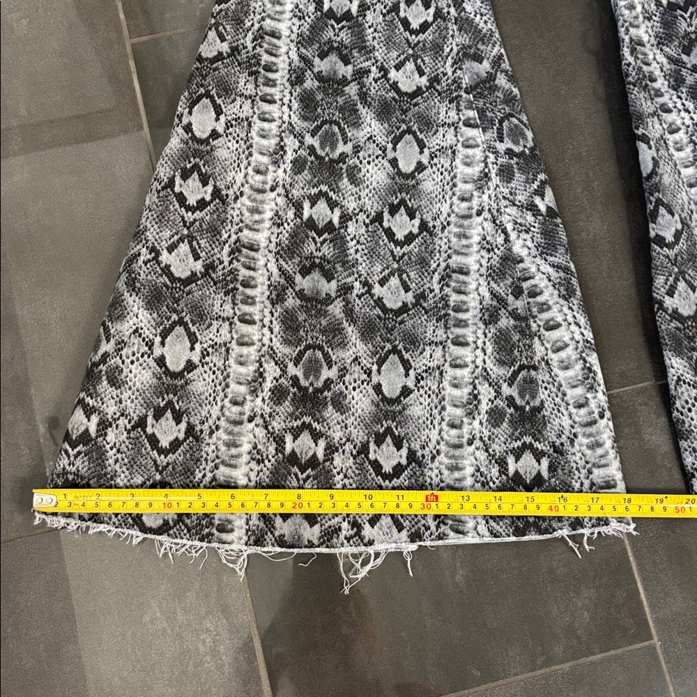 We The Free Snake Print Patterned Bellbottoms - image 8